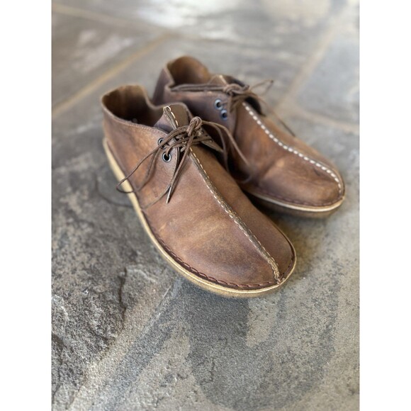 Clarks Originals Desert Trek Beeswax Leather Chukka Boots Men’s Size 9 - Iconic - Picture 1 of 12
